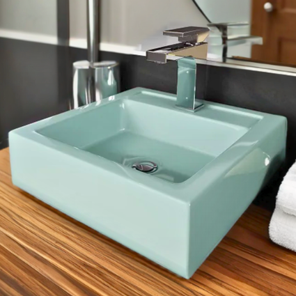 cuba de apoio jade verde acqua toleato